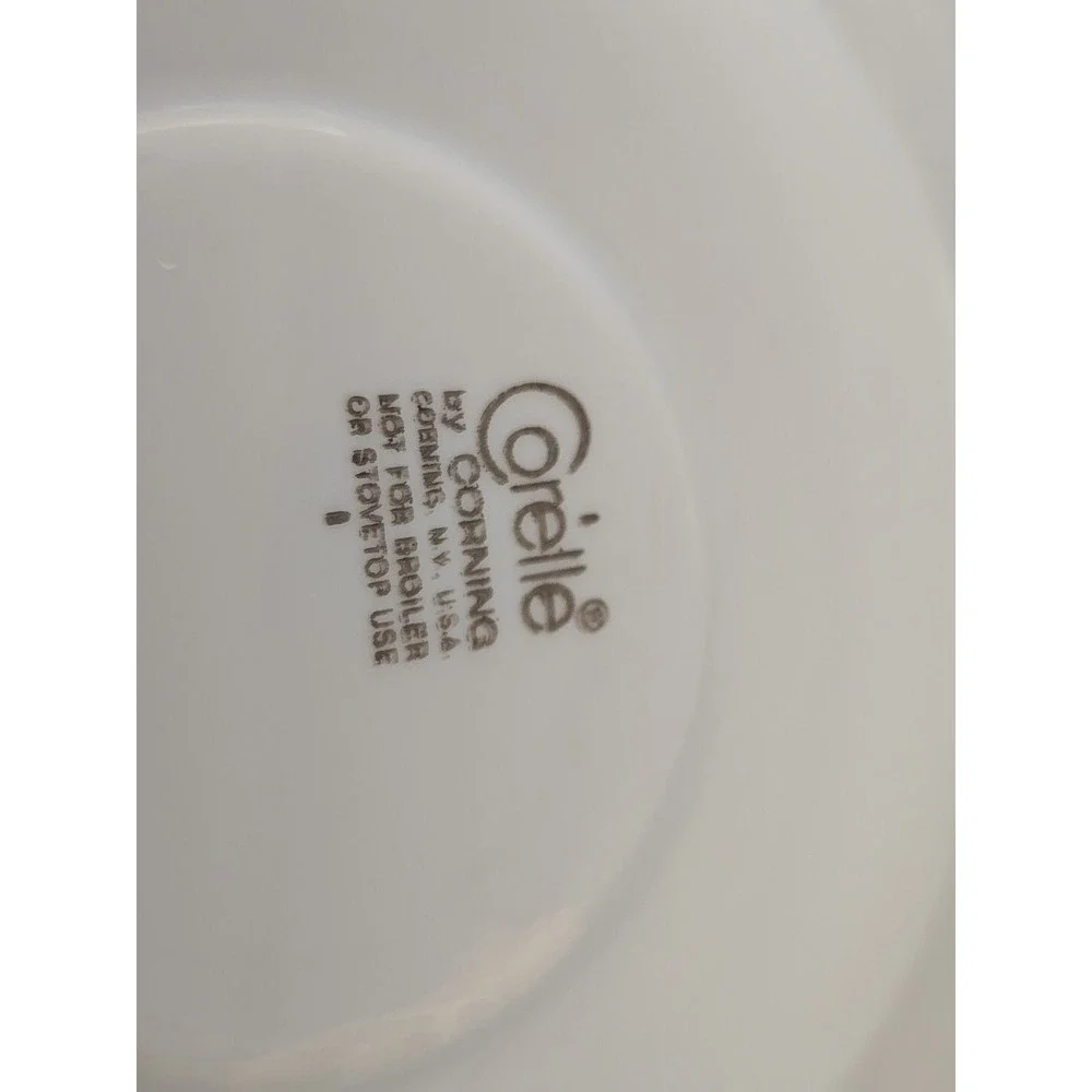 Corelle Indian Summer Saucers‎ Ginger Brown Band Corning 6